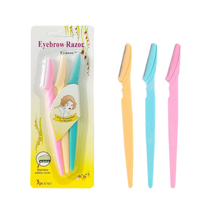 Tondeuse à sourcils portable de haute qualité, lot de 3, rasoir de sécurité pour l'épilation, outils essentiels de maquillage pour les voyages - Product Image 3