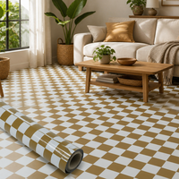 Fabrik-Bestpreis 0,32mm 0,35mm Wasserdichte PVC-Kunststoff-Bodenmatten Linoleum PVC-Bodenbelag Luxus-Vinyl-Rollenbodenbelag