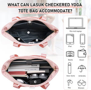 Échantillon gratuit Sac de sport personnalisé pour la salle de sport Sac de voyage pour homme Sac de sport à bandoulière Sac de yoga portable grande capacité pour femme Logo imprimé - Product Image 5