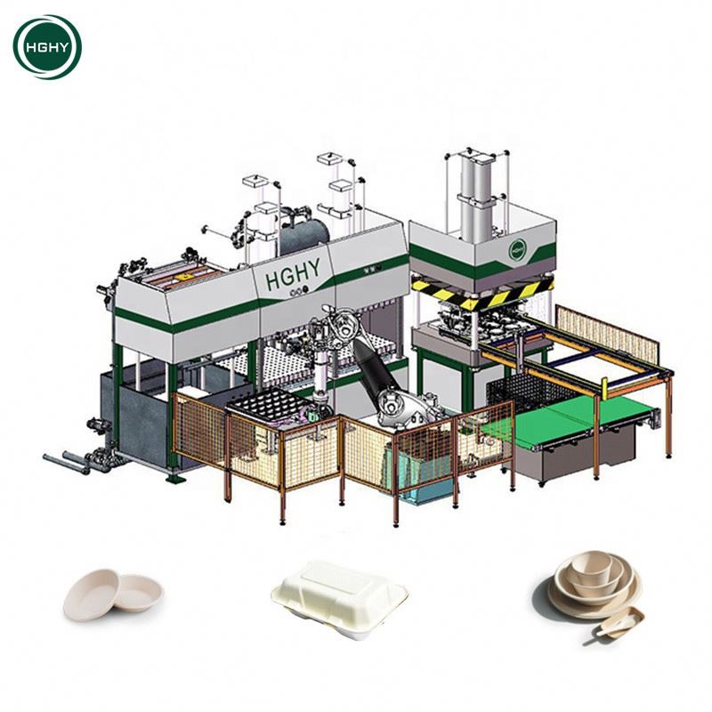 Hghy Factory Supply Papier Plaat Dona Making Machine Volledig Automatische Papier Plaat Making Machine