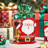 Petite pochette personnalisée en OPP colorée et étonnante en papier d'aluminium pour cadeau de Noël sacs d'emballage de qualité alimentaire en mylar