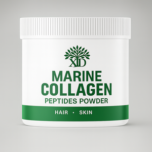 Suministro de polvo de péptidos de colágeno marino OEM con ácido hialurónico probióticos vitamina C - Product Image 1