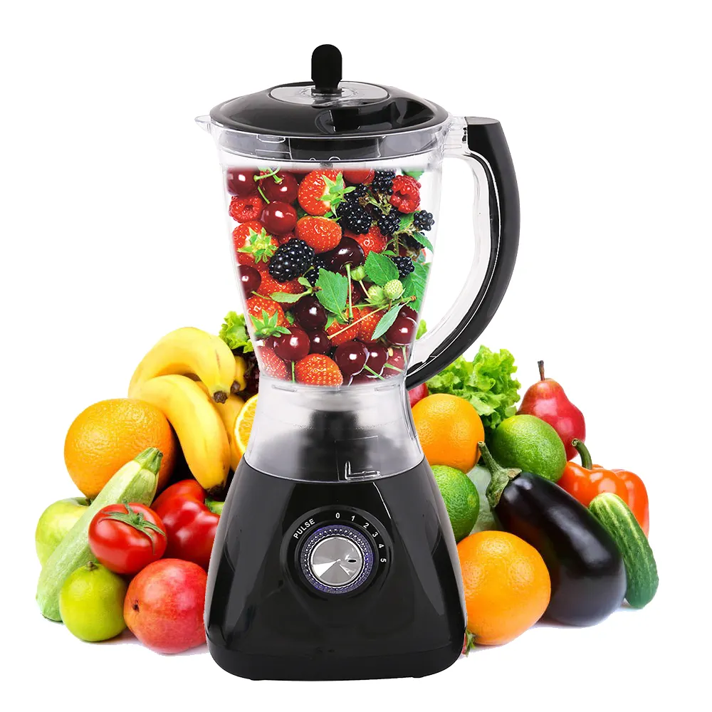Outai 1.5L pot en plastique Appareils ménagers presse-agrumes machine à fruits robot de cuisine mélangeur mélangeur 3 en 1 mélangeur de jus électrique