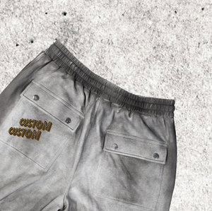 Pantalones Casuales de Invierno para Hombre, Estilo Estudiantil Vintage, Pierna Ancha, Cintura Media, Lavado Claro, Botones Delanteros, Servicio OEM - Product Image 5