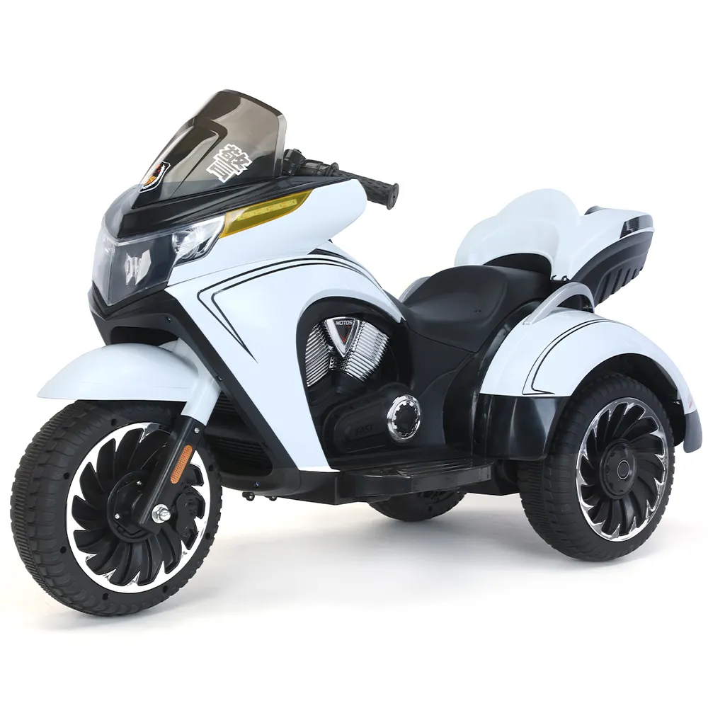 कूल लाइट 12V बैटरी बच्चों की इलेक्ट्रिक ट्राइसाइकिल मोटरबाइक बच्चों की ड्राइविंग राइड ऑन कार खिलौने बच्चों के लिए इलेक्ट्रिक मोटरसाइकिल