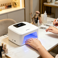 SNRQI Lampe UV LED Professionnelle 80W pour Ongles, 10+ Ans d'Expérience, Vente en Gros, Respectueuse de la Peau, Rechargeable, Séchoir à Gel UV pour Ongles