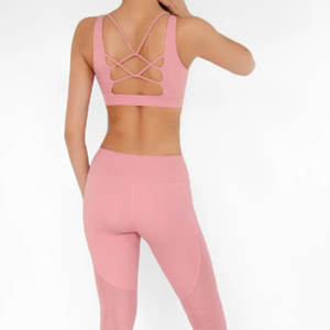 ชุดโยคะระบายอากาศได้ดีและเป็นมิตรต่อสิ่งแวดล้อม พร้อมเสื้อชั้นในแบบคล้องคอ กางเกงขายาว กางเกงขาสั้น  รับสกรีนโลโก้  แขนยาว เหมาะสำหรับวิ่ง - Product Image 3