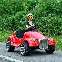 Voiture électrique à essence mini classique vintage, kart à pédales parent-enfant, buggy biplace avec frein auxiliaire pour adultes et enfants