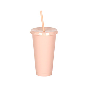 Gobelet en PP <span class=keywords><strong>de</strong></span> 700 ml (24 oz) grande capacité avec couvercle à clip, design tendance et créatif, logo disponible, pour café glacé et smoothies - Product Image 5