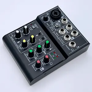 Factory price Professional 4 Channel Mixer Sound L live Digital USB sound card Interface Mixer