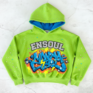 Sudadera con capucha para hombre de felpa francesa personalizada con cremallera, estilo corto, estampado serigrafiado, lavado ácido desgastado, bordado de pedrería y patrón liso - Product Image 1