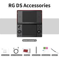 Console de jeu portable open source RG DS avec coque rabattable, double écran 4,0 pouces, Android 14, 128 Go, fonction Wi-Fi en ligne