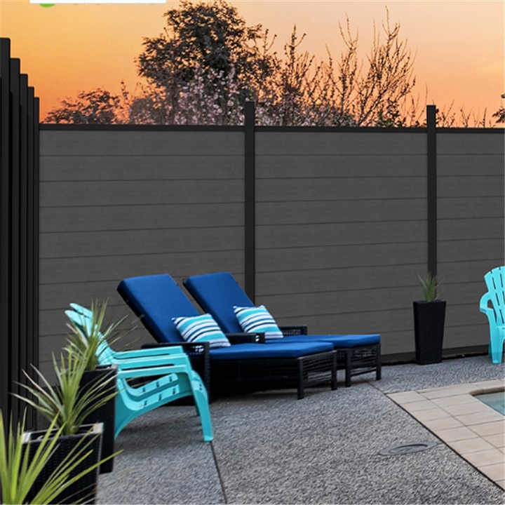 Rot-proof Durable More Than 20 Years Composite WPC Fence Set With Post ...