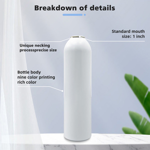 Bouteille en métal rechargeable de haute qualité, personnalisable en couleur et en capacité, vente en gros, promotion, boîte aérosol en aluminium - Product Image 4