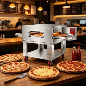 Horno de Pizza a Gas de Alto Rendimiento de 18 Pulgadas para Uso Comercial en Cafeterías, Comedores y Puestos de Comida - Product Image 1