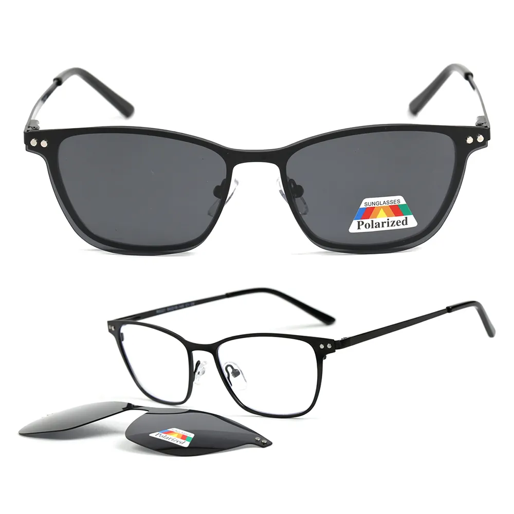 Polarized Clip On Sunglasses R6001new Design Polarized Metal Magnetic Clip On Sunglasses