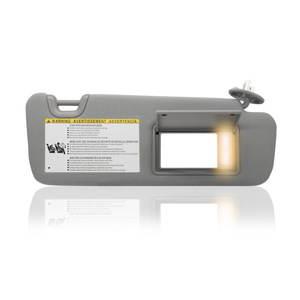 Pare-soleil Toyota Highlander 74310-0E072-B0 Gris Côté Droit Arrière PVC avec Étiquette d'Avertissement - Product Image 3