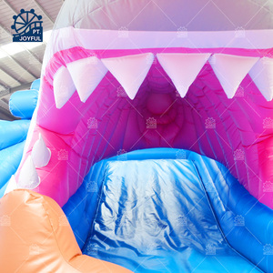 Ocean Shark Theme Inflatable Water Slide 3D Giant Sea Animal Mouth Blow up Slide Outdoor Kids Commercial Amusement Park Rental - Product Image 5