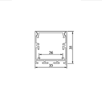 TW 3535B Profilé en aluminium à LED pour décoration de la maison Fabricant d'éclairage de bureau