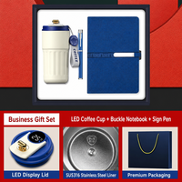 Ensemble Cadeau de Voyage de Luxe Personnalisé en Cuir pour Entreprises : Porte-Passeport, Étiquette de Bagage, Carnet de Voyage, Stylo et Coffret Cadeau