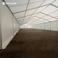 Tente de stockage industrielle, tente de chantier résistante aux intempéries pour machines, atelier, tente temporaire en aluminium pour centre de réparation automobile