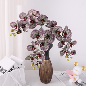 Искусственные цветы A-1877: Новая орхидея фаленопсис (7 головок), реалистичная на ощупь, из полиуретана, для декора дома и свадеб - Product Image 4