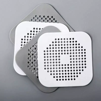 Grille de vidange carrée moderne en acier inoxydable pour évier de salle de bain et de cuisine, avec filtre attrape-cheveux pour douche