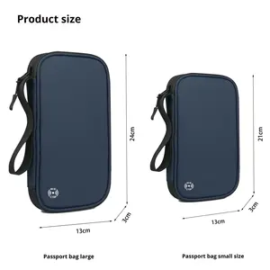 <span class=keywords><strong>Portefeuille</strong></span> de voyage imperméable pour passeport, grand porte-cartes de crédit, organiseur d'accessoires de voyage, sac à documents - Product Image 5