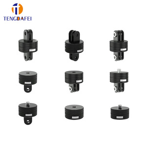 Adaptateur à dégagement rapide Tengdafei, montage à vis 1/4-20, alliage d'aluminium, accessoire de montage sur trépied pour caméra d'action - Product Image 1