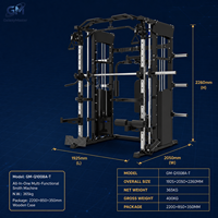Gm-q1008 Station de musculation multifonctionnelle de haute qualité avec croisement de câbles, rack à squats et machine Smith pour l'entraînement