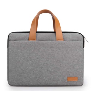 Sac fourre-tout pour ordinateur portable XINGYONZHE en polyester bleu marine, 15,6 pouces, mallette d'affaires imperméable avec poignée orange et étui de protection - Product Image 6