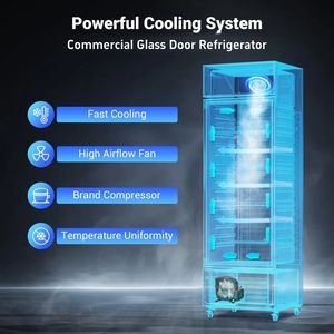 Refrigerador Exhibidor de <span class=keywords><strong>Coca</strong></span>-<span class=keywords><strong>Cola</strong></span> con Puerta con Cerradura y Logotipo Personalizado Gratuito, Equipo de Refrigeración Comercial para Supermercados - Product Image 4