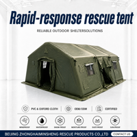 Tente de secours modulaire gonflable pour les situations d'inondation, de tremblement de terre, les évacuations et l'utilisation familiale temporaire