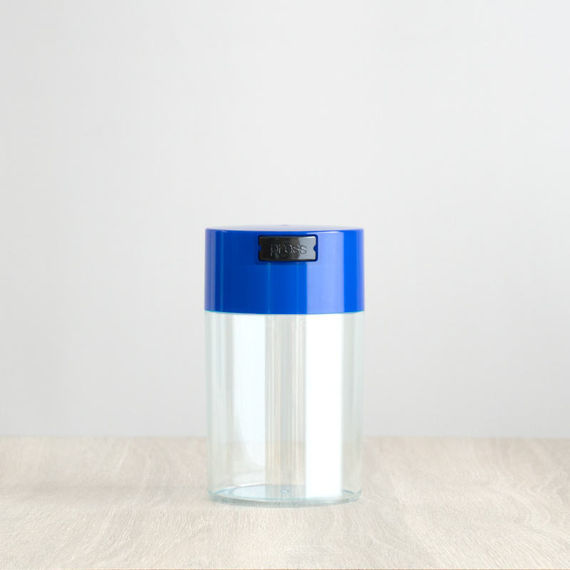 Blue Lid + Clear