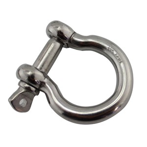 304 Stainless Steel D-Type <b>Shackle</b> Bow-Shaped Horseshoe Chain & U-Shaped Buckle for Wire Rope Horseshoe & U-Shaped Buckle - Product Image 2