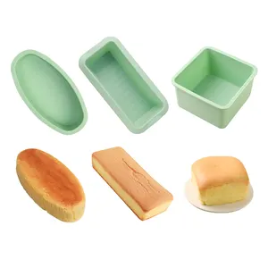 Fast Delivery Factory Square Silicone Toast Mold Non-stick Thickened Higher DIY Birthday Home Cheese Bread Pastry Baking Tools