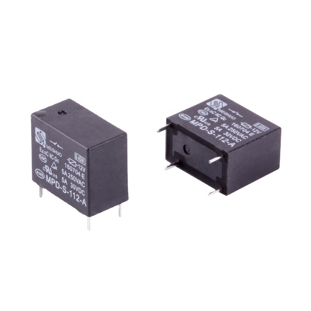 Meishuo MPD-S-112-A высокое качество 5A 30VDC 0,45 W миниатюрное силовое реле 12v 10a