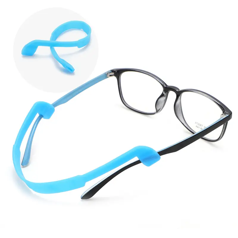 Correa de silicona para gafas para niños, sujetadores antideslizantes para gafas, elásticos