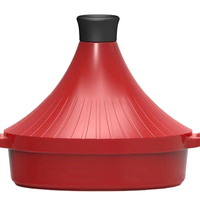 Tagine marocain en aluminium moulé sous pression antiadhésif tendance 2024, casseroles de cuisson au gaz à induction, tajine 28 cm, ustensiles de cuisine résistants au four