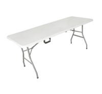 6ft massiver Stahlrahmen HDPE Tischplatte Party Dining Vermietung Kunststoff Klappbarer Tisch im Freien