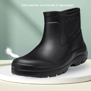 أحذية مطر جديدة للجنسين متوسطة الارتفاع مضادة للانزلاق ومقاومة للماء مصنوعة من الإيفا للمطبخ والصيد، أحذية خفيفة الوزن ومقاومة للتآكل للطهاة - Product Image 4