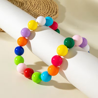 Collier de perles PFT Fashion, perles rondes en résine, style bohème, perles nuage, corde faite à la main, accessoires pour femmes, chaîne de perles rondes
