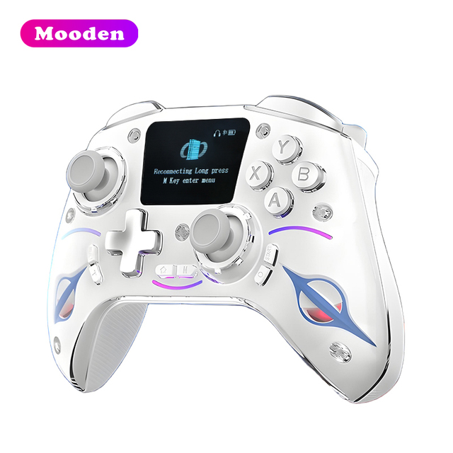 X SN-2403 Wireless Gamepad with Display Screen 6-Axis Gyro Hall Joystick 3 Modes for Switch P4 IOS Android PC TV