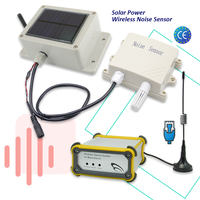20 ~ 120dB Sensor de ruido sistema de alarma de seguridad Energía solar Sensor de ruido industrial inalámbrico