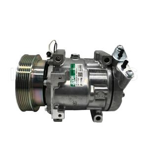 Compressore AC Auto SD7V16 per RENAULT <span class=keywords><strong>SANDERO</strong></span>/<span class=keywords><strong>STEPWAY</strong></span> 8200802609 8200866440 8200866443A 8200781487 8200603434 - Product Image 1