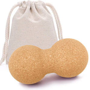 LEECORK yüksek indirim 80*160mm Premium <span class=keywords><strong>Cork</strong></span> fıstık masaj topu doğal mantar fıstık rulo topu geri ayak kafa masaj için - Product Image 4