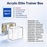 Boîte de présentation en acrylique pour Elite Trainer Box (ETB) avec couvercle magnétique et protection UV pour objets de collection TCG