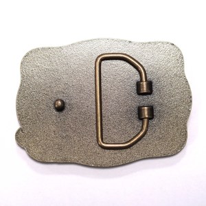 Tùy chỉnh D-Ring vành đai khóa kẽm-hợp kim lưu niệm Inlay in logo mạ kỹ thuật cho may mặc sử dụng mô hình AGI-B-001 kim - Product Image 5