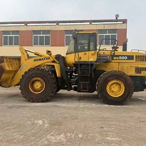 Komatsu WA500 2020 Model 9 Ton Rated Load Wheel Loader Cummins Engine Denison Hydraulic Pump Yellow Raised Bucket Off-Road <b>Tires</b> - Product Image 6