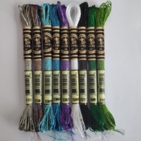 Benang Sulam Bordir Langsung dari Pabrik, Benang Sulam Metalik, Benang Cross Stitch, Benang Metalik Grosir Populer